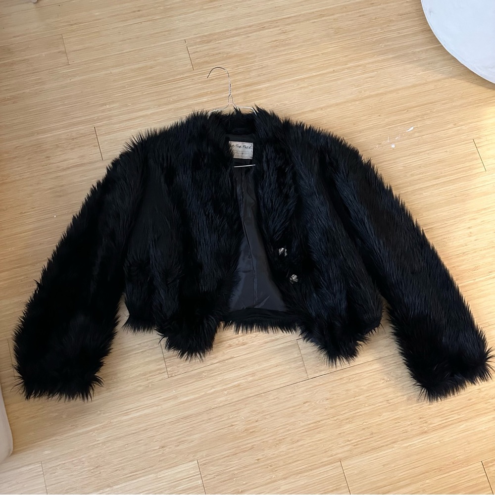 free people faux fur coat